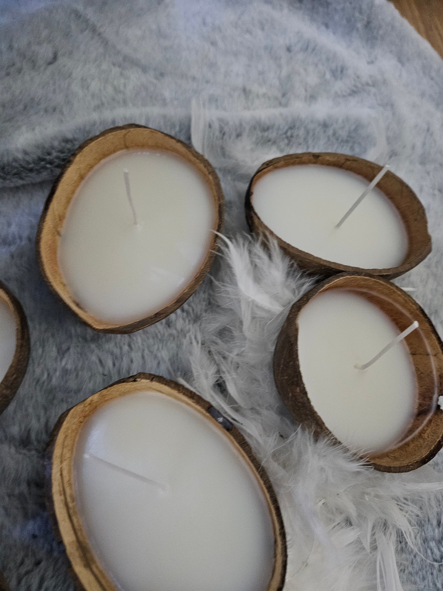 Coconut scented candle
