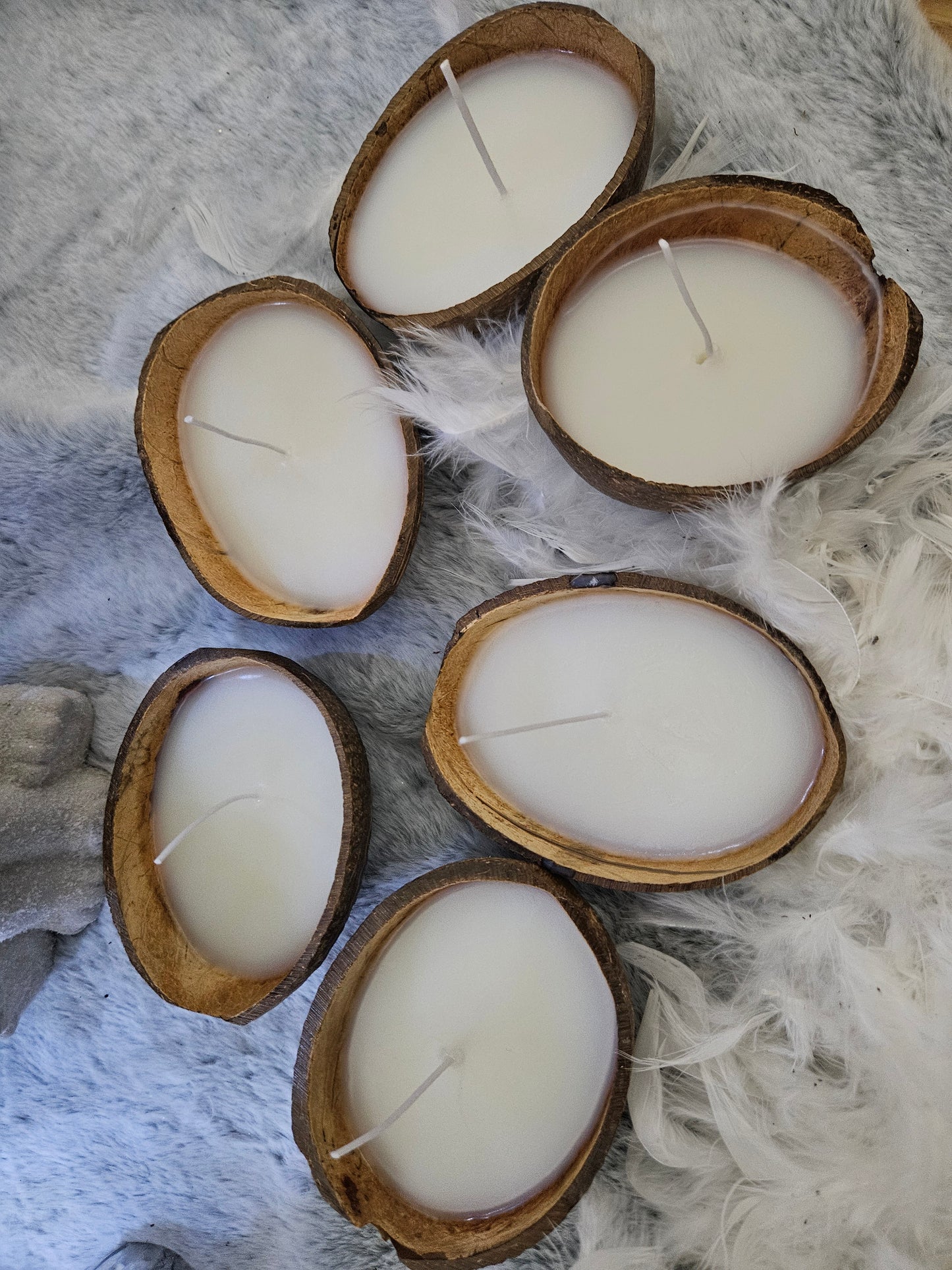 Coconut scented candle